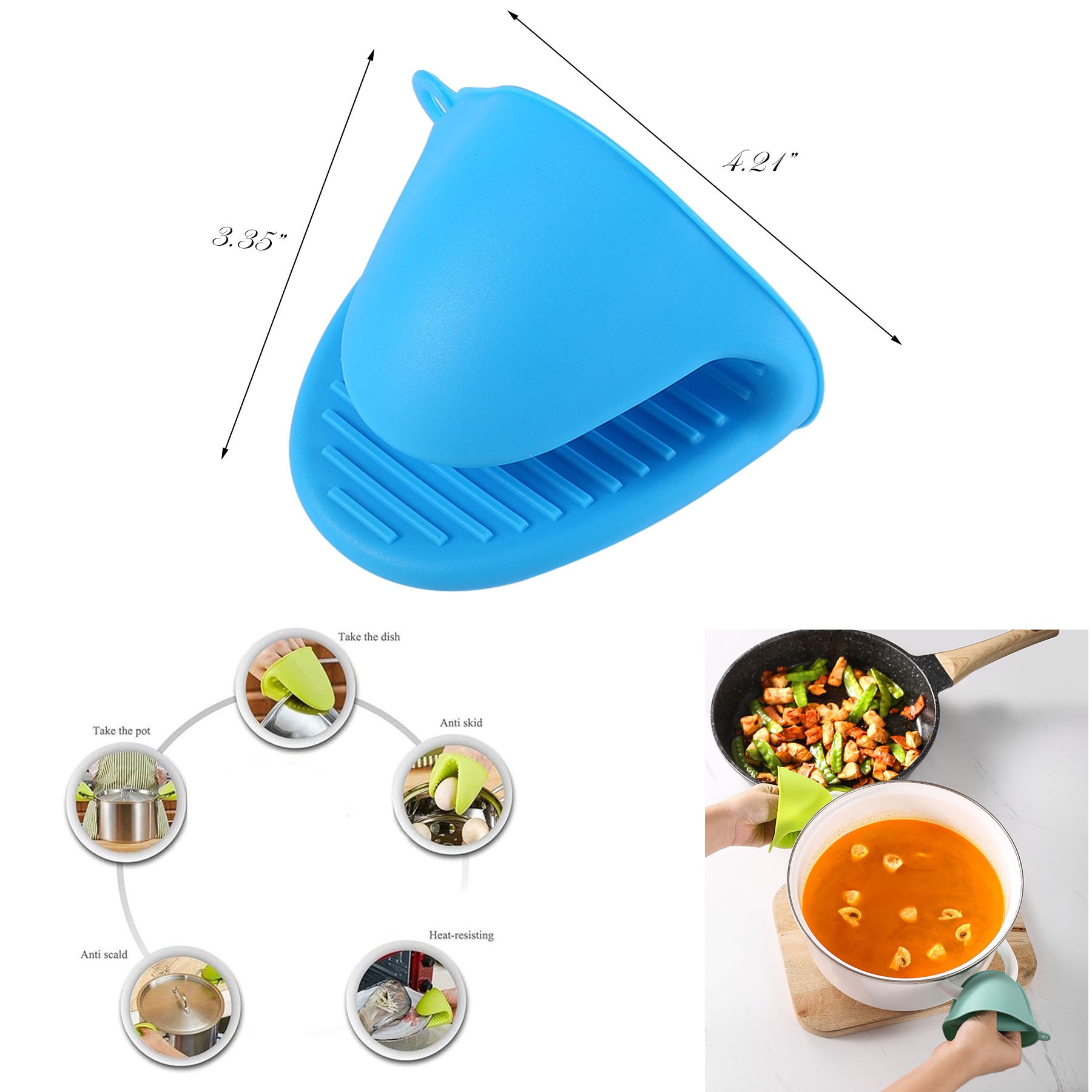 Silicone Heat Resistant Cooking Mitt 1