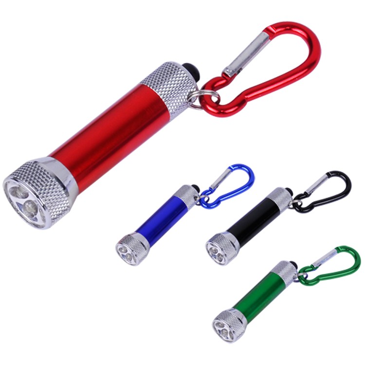 Aluminum Barrel 5 LED Flashlight with Carabiner 2