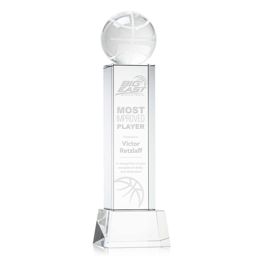 Basketball Award on Belcroft Base - Clear 10