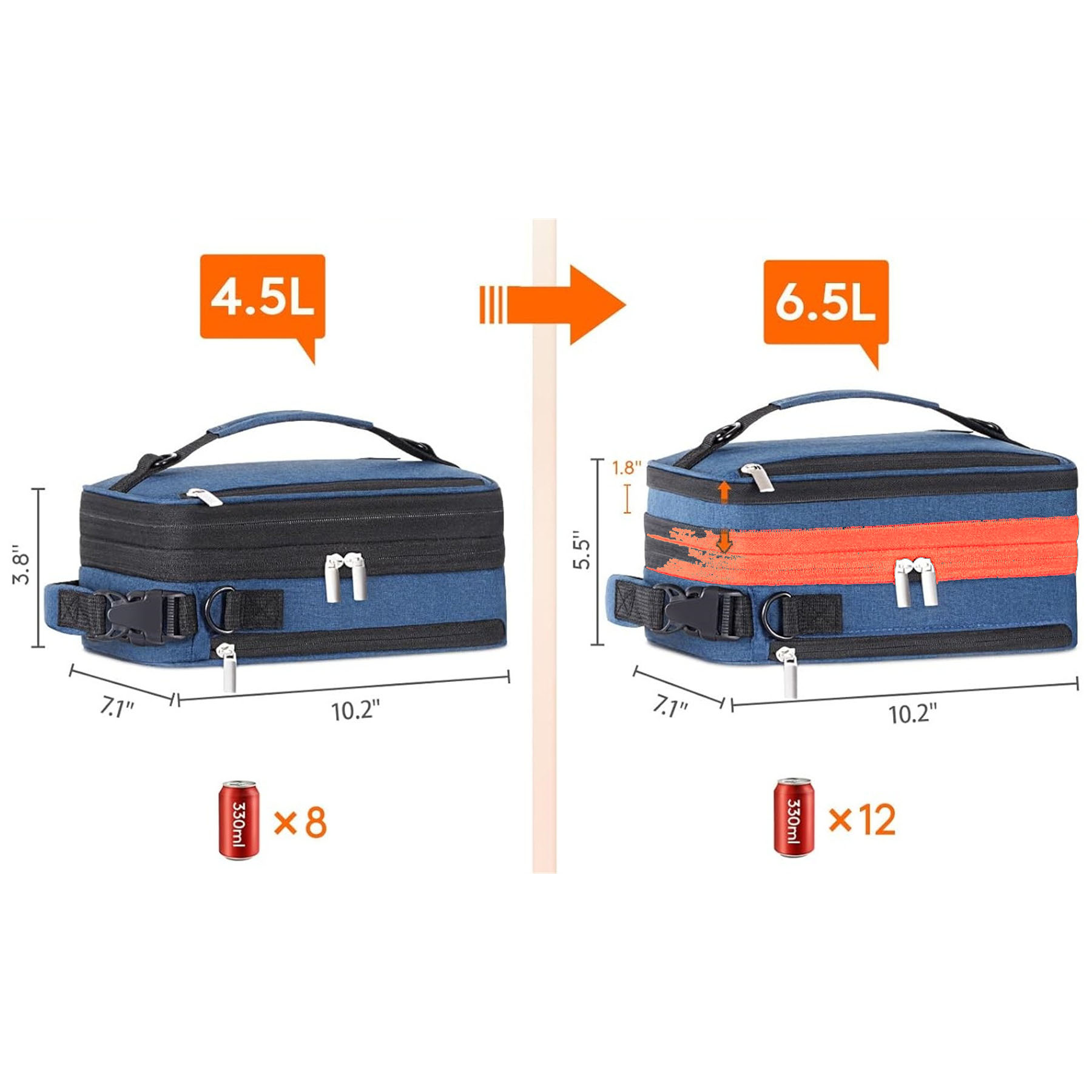 Expandable Insulated Lunch Bag 5