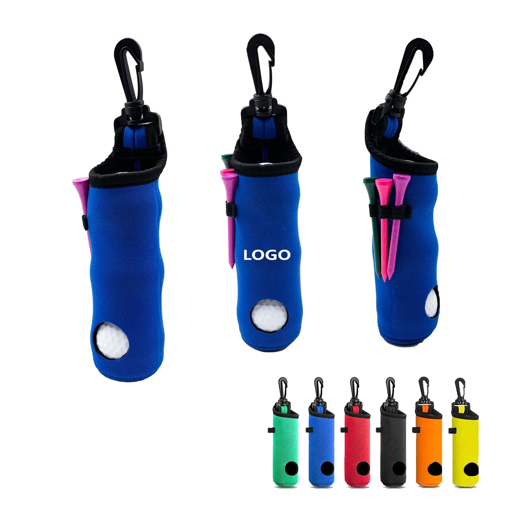Portable Golf Ball Tee Holder Neoprene MOQ50 3
