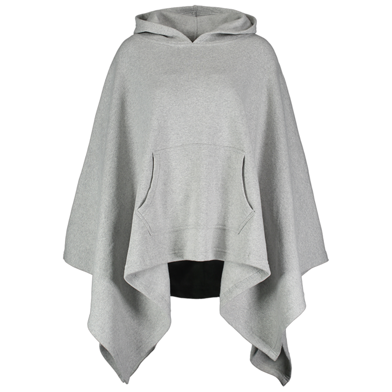 Amanda One-Size Cotton-Poly Fleece Poncho With Hood 4
