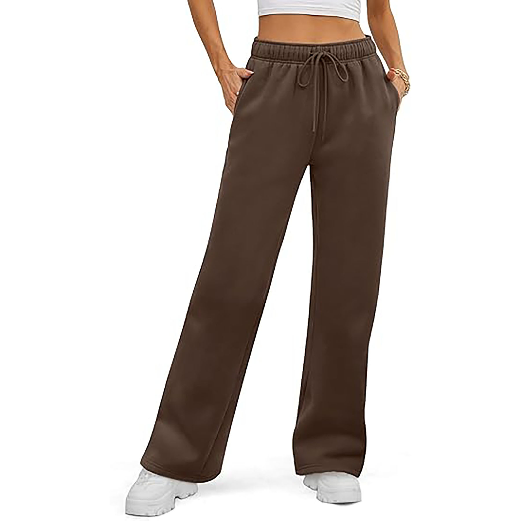 Women's Loose Fleece Sweatpants 13