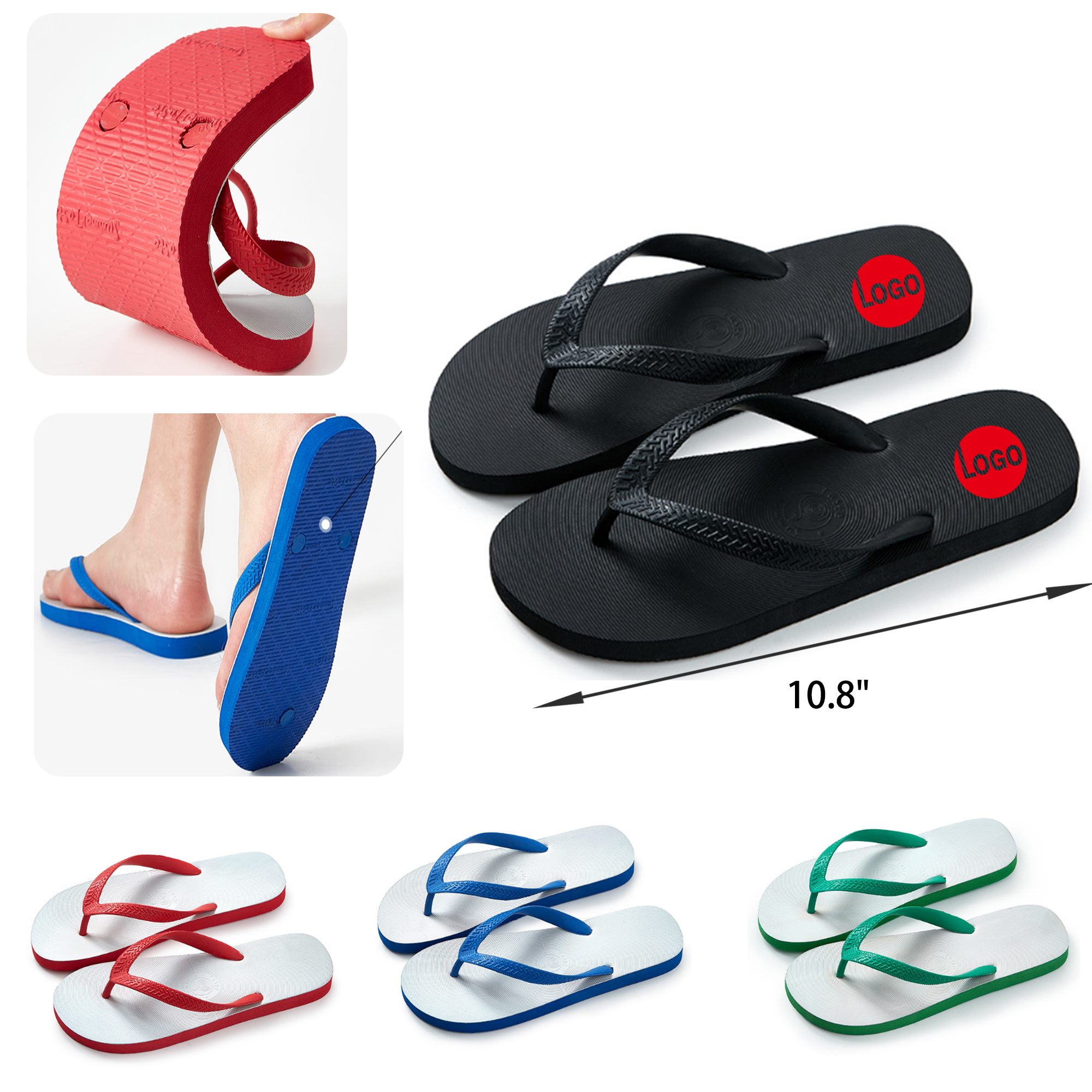 MOQ 50 PCS Comfortable Adult Flip Flop 6