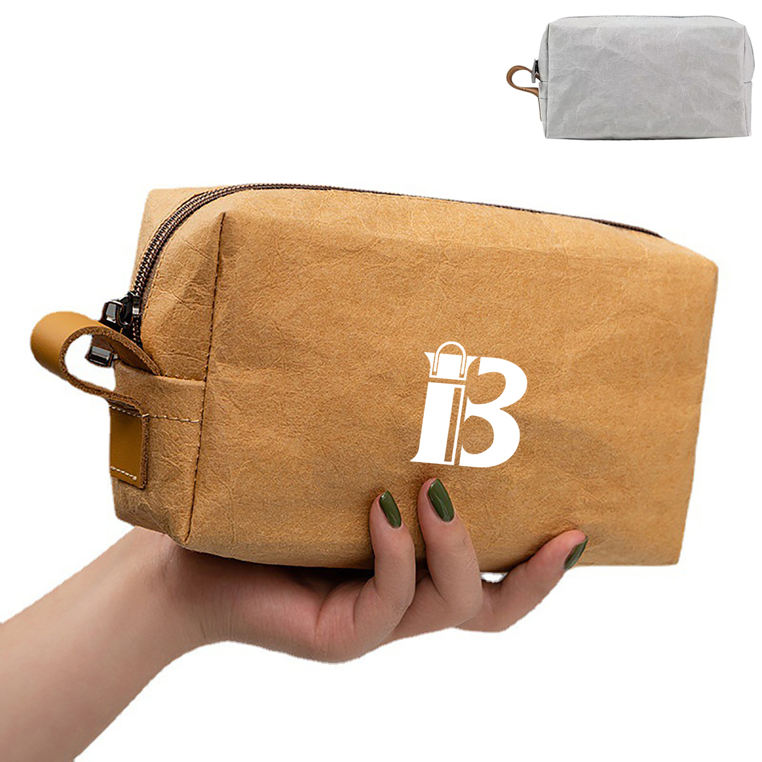 Eco Friendly Washable Paper Travel Toiletry Bag 1