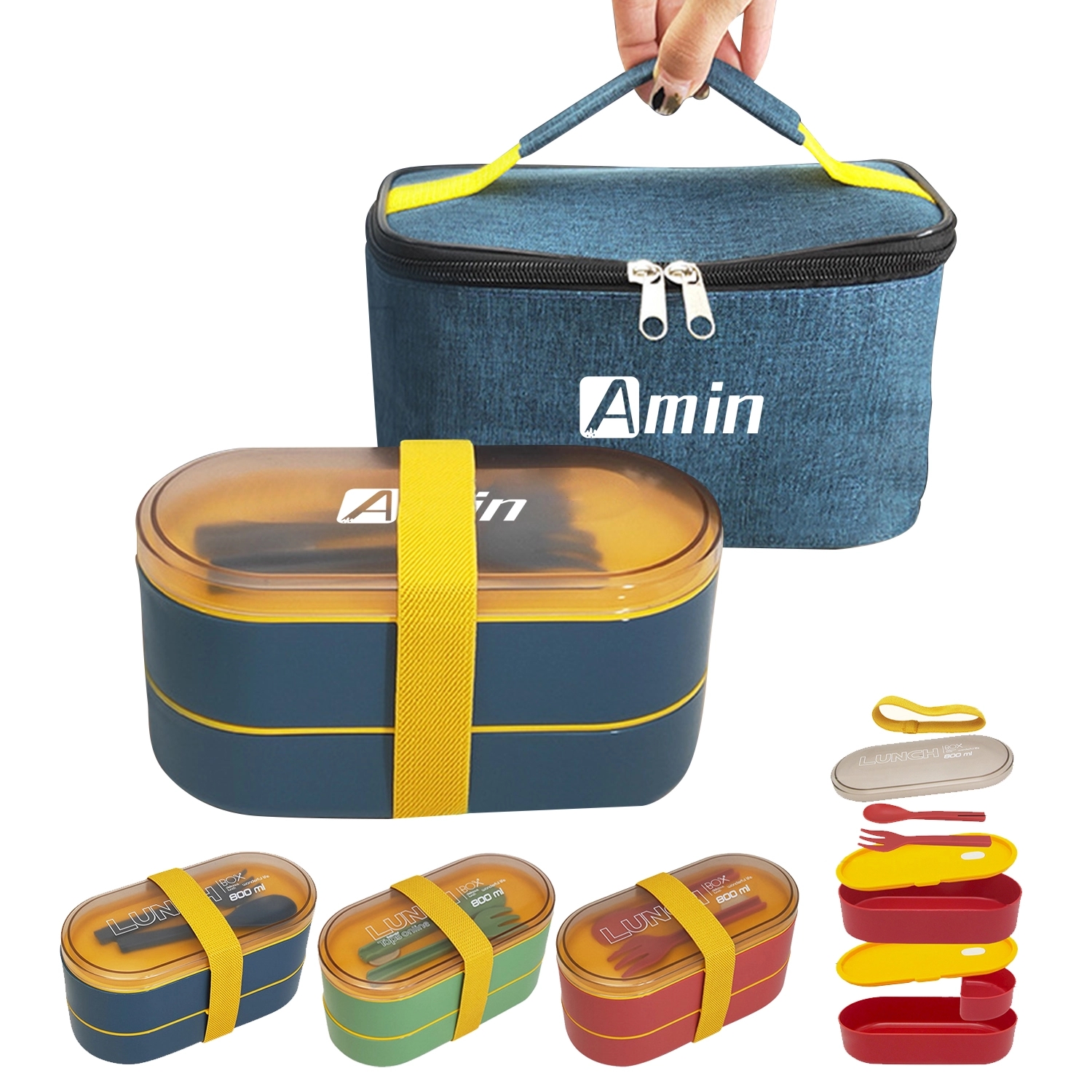 Lunch Bento And Bag Set 1