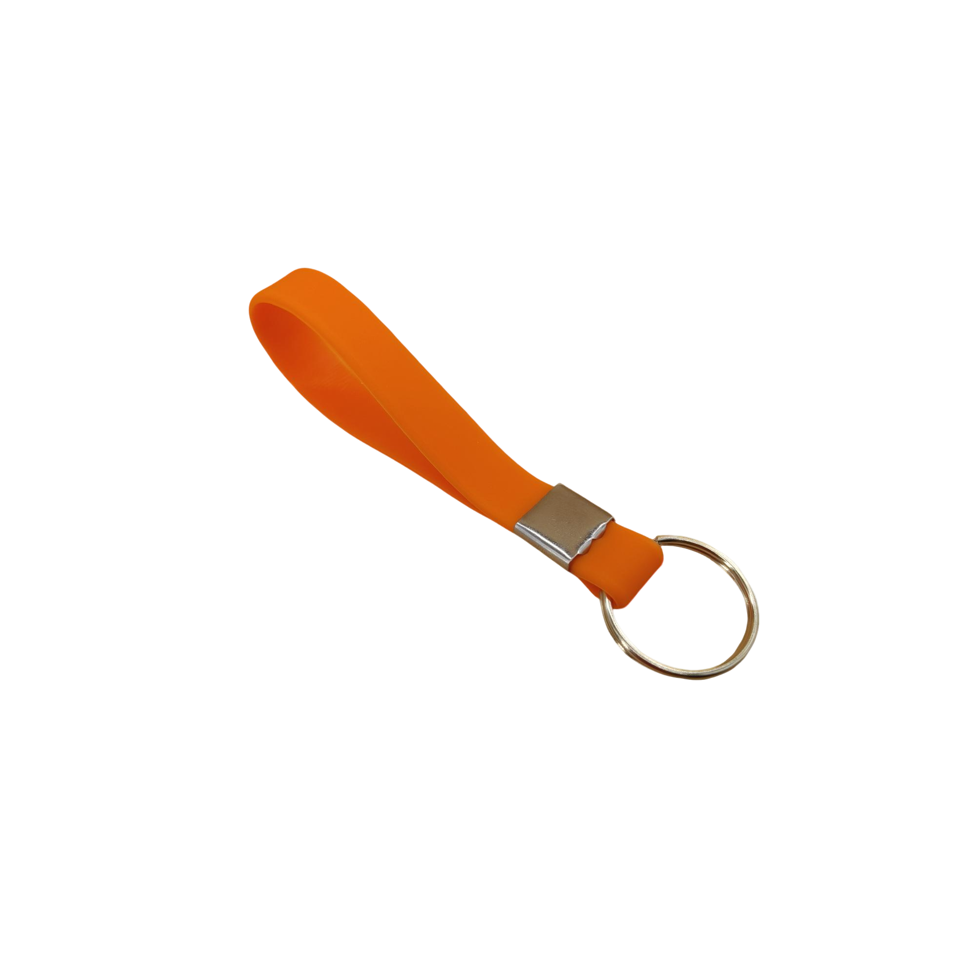Silicone Loop Wrist Keychain With Metal Crimp 5