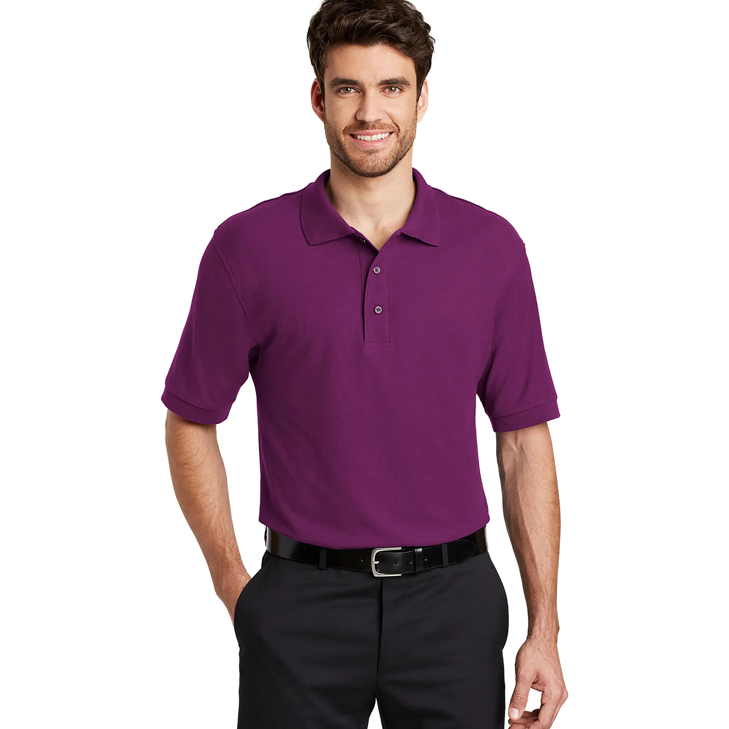 PORT AUTHORITY(R) SILK TOUCH(TM) POLO 80