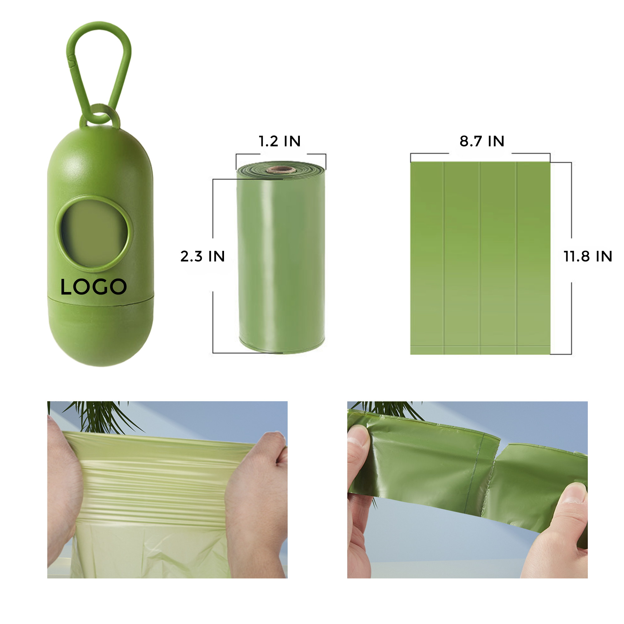 MOQ 10 PCS Compostable Pet Waste Bag 1