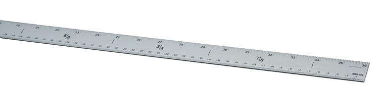 36" Yardstick- Aluminum Straight Edge Ruler 1