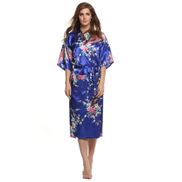 Women's Satin Kimono Robe 1