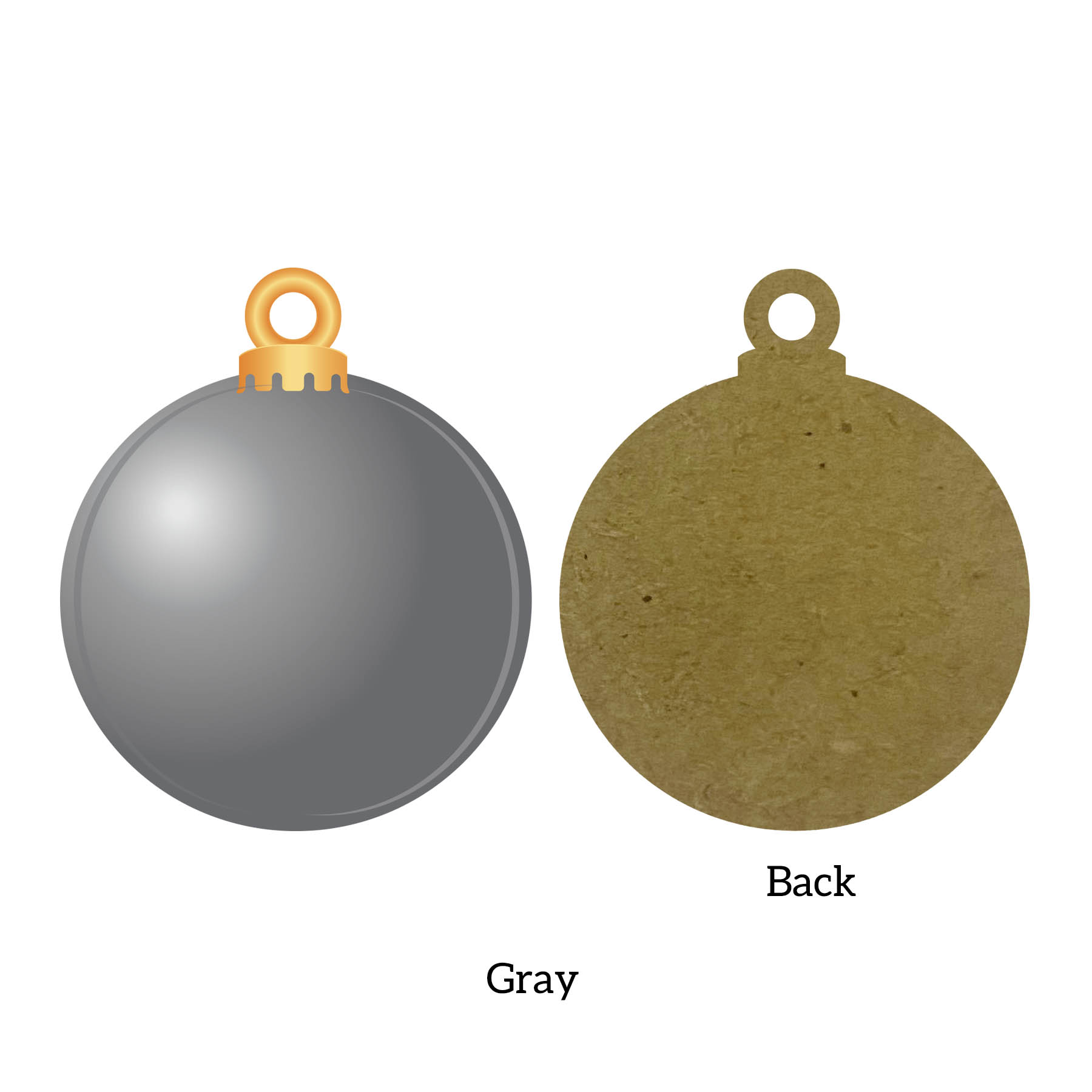 Free Shipping 3.5" Solid Color Christmas Ornament - Snowball 2