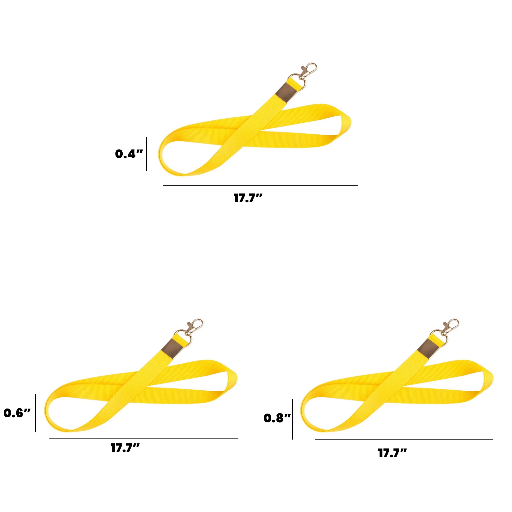 Polyester Colored Webbing ID Badge Lanyard 19