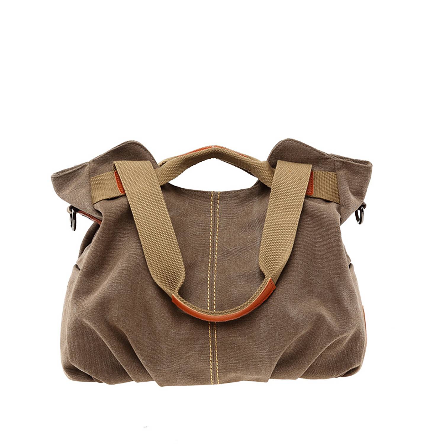 Vintage Shell-Shaped Canvas Shoulder & Tote Bag 6
