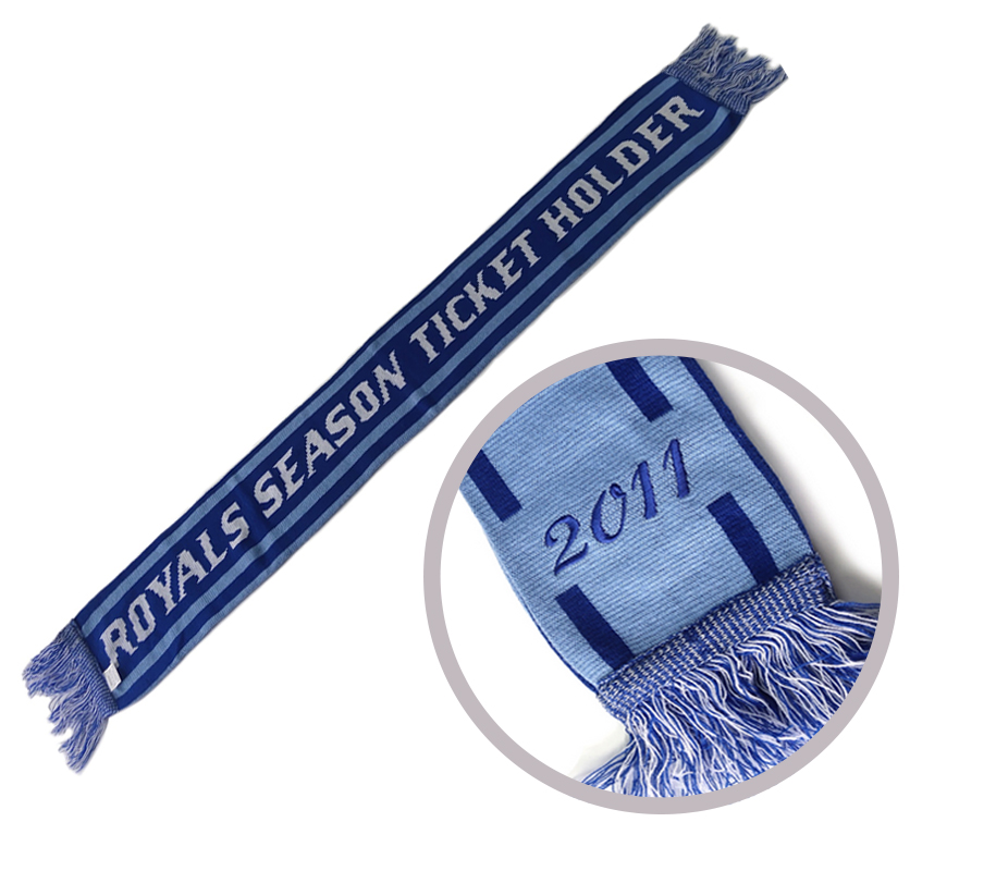 Double-Layered Knitted Acrylic Scarf with Tassel 3