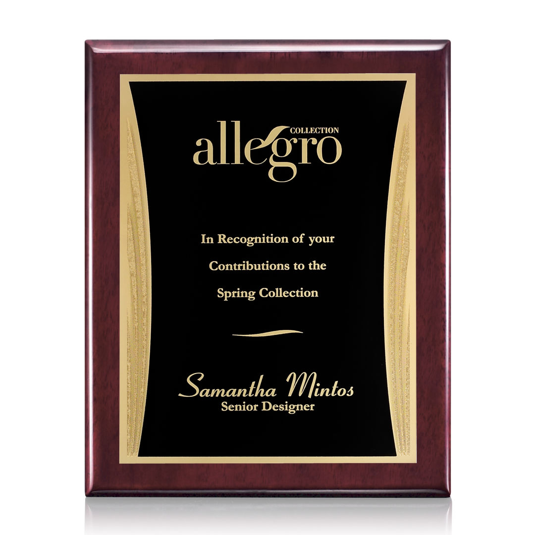 Oakleigh/Showtime Plaque - Rosewood/Black 4
