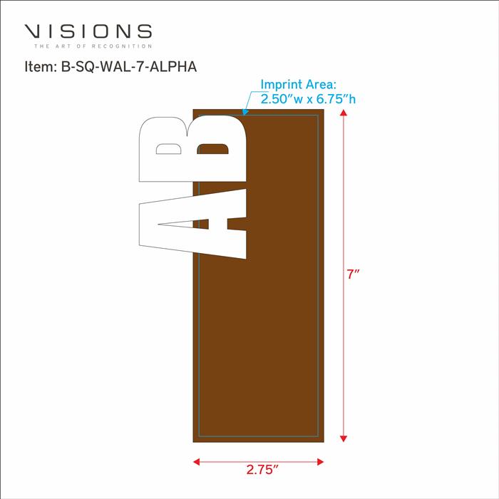Square Walnut 44
