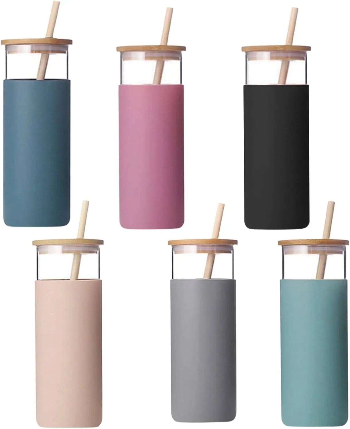 Glass Tumbler With Straw 2
