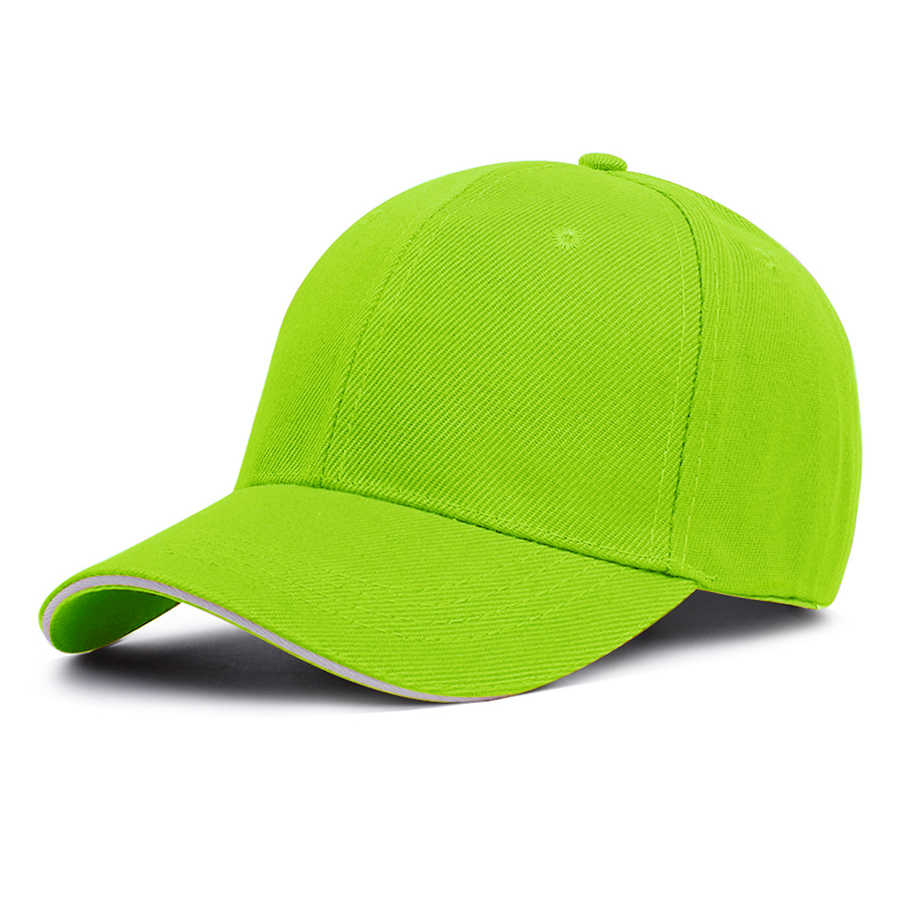 Stock Solid Color Poly Twill 6-Panel Baseball Cap w/ 13