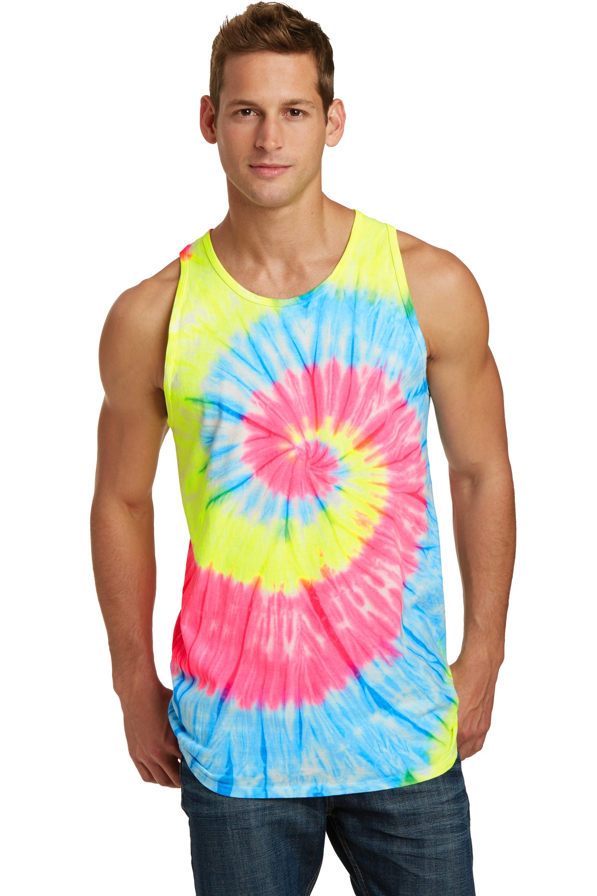 Port & Co Tie-Dye Tank Top. PC147TT 6