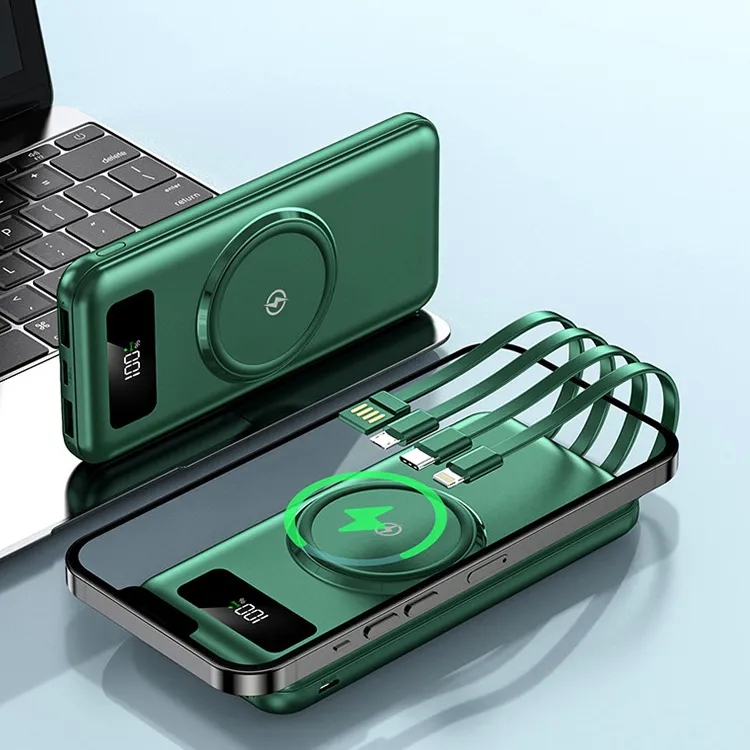 20000mAh Wireless Charger Power Bank with Charging Cable 3