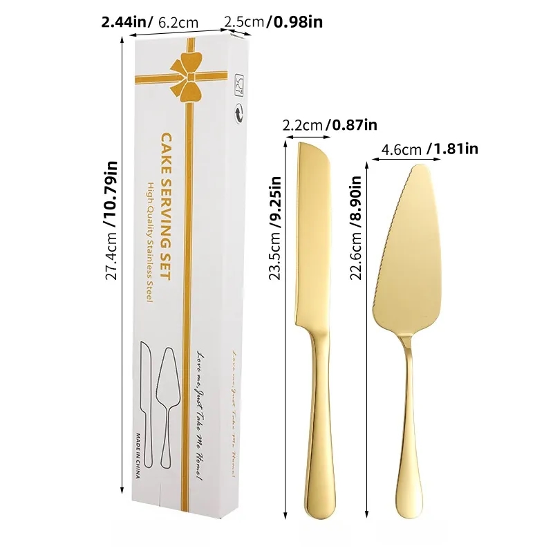 Wholesale Personalized Cake Knife and Server Set 12
