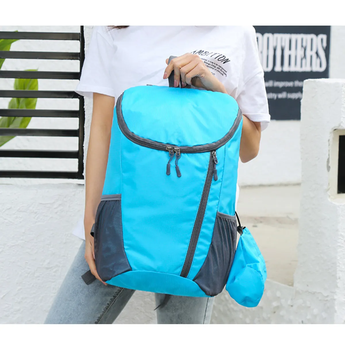 Lightweight Folding Large Travel Outdoor Sport Bag Backpacks 3