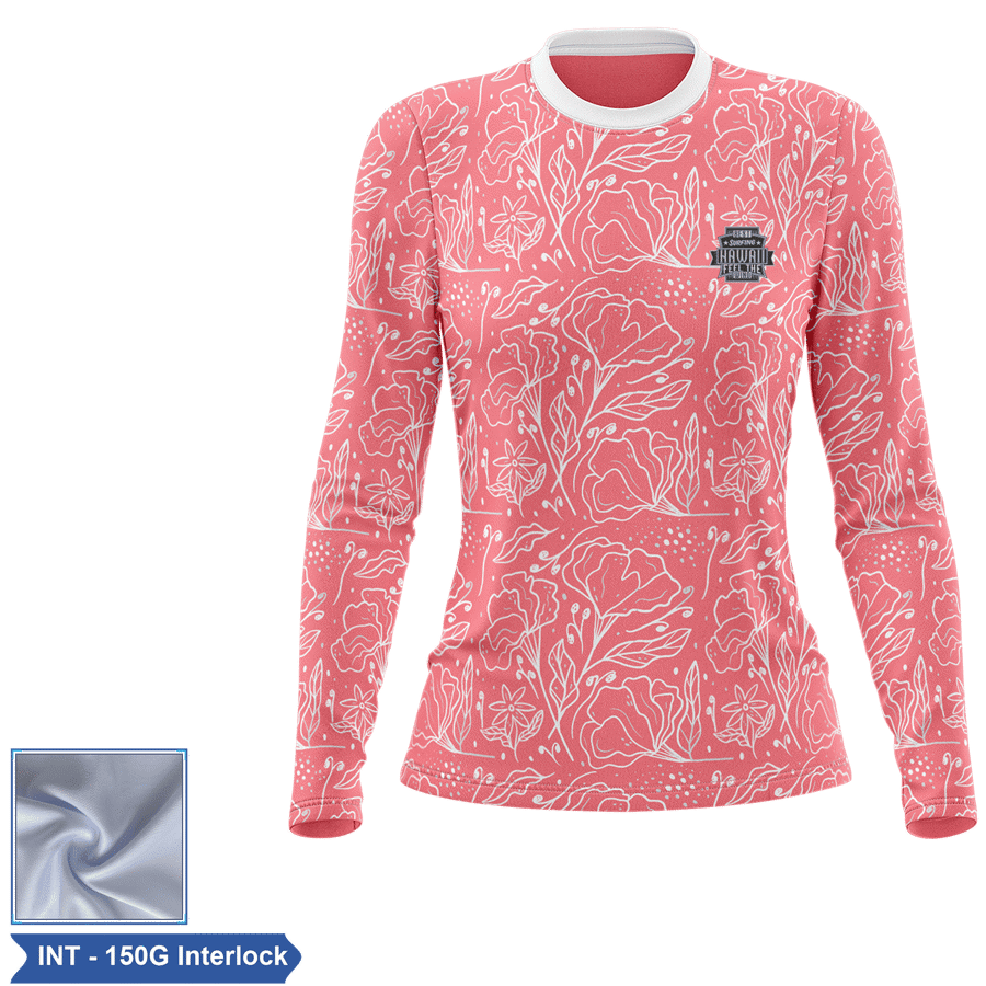 Women's Sublimation Long Sleeve T-Shirt - 150G Interlock 3