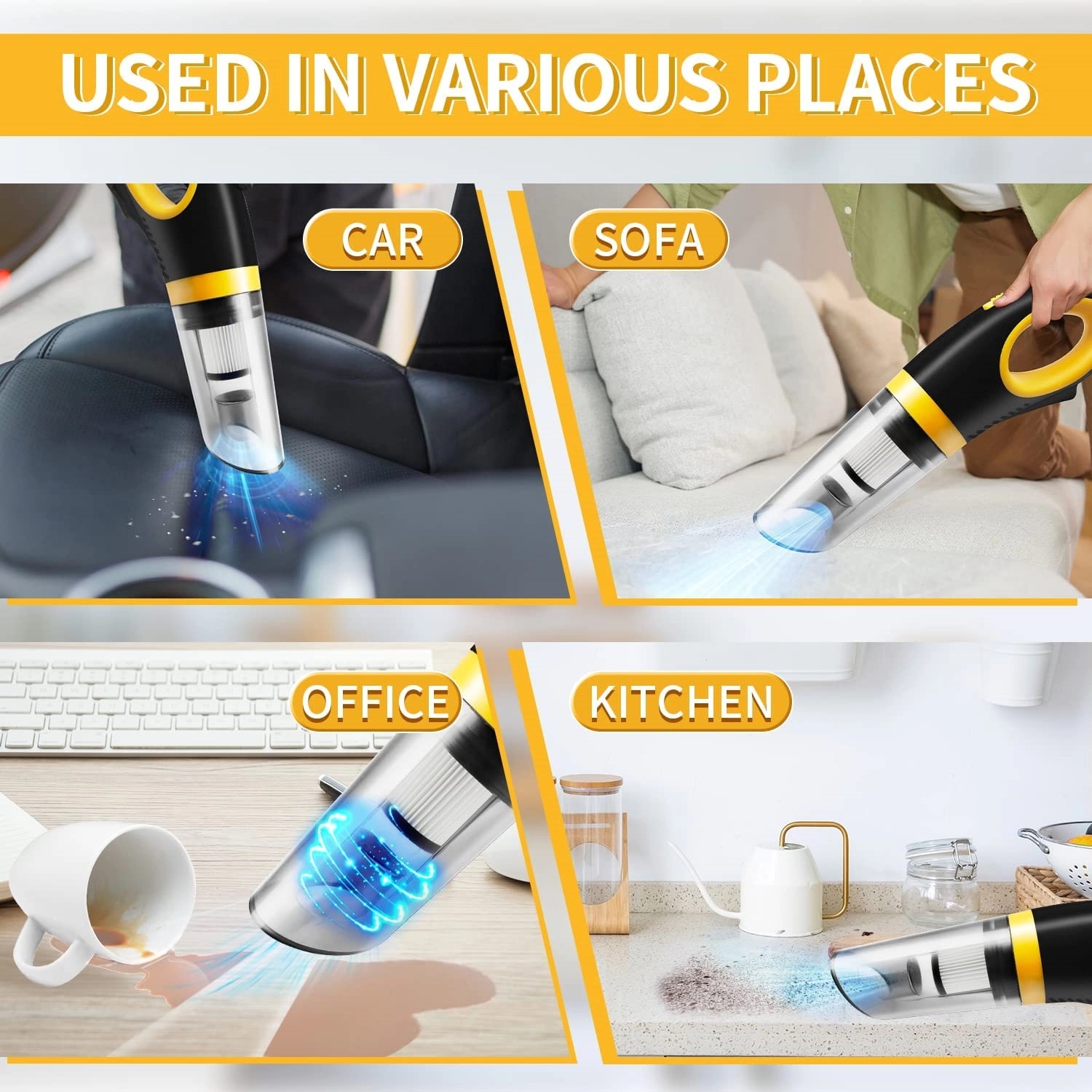 Rechargeable Vacuum Cleaner For Car And Home 8