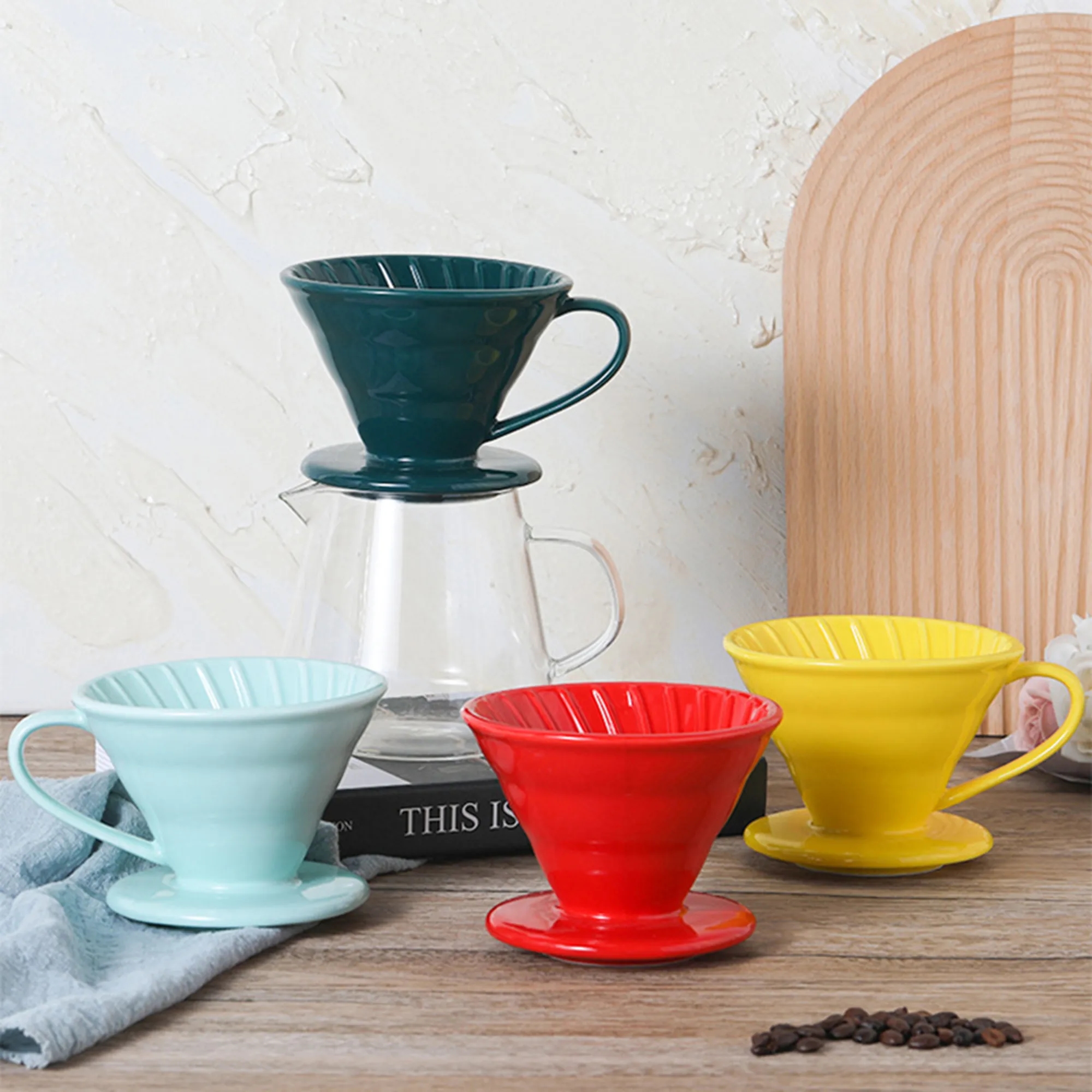 Ceramic Coffee Filter Pot Set 5