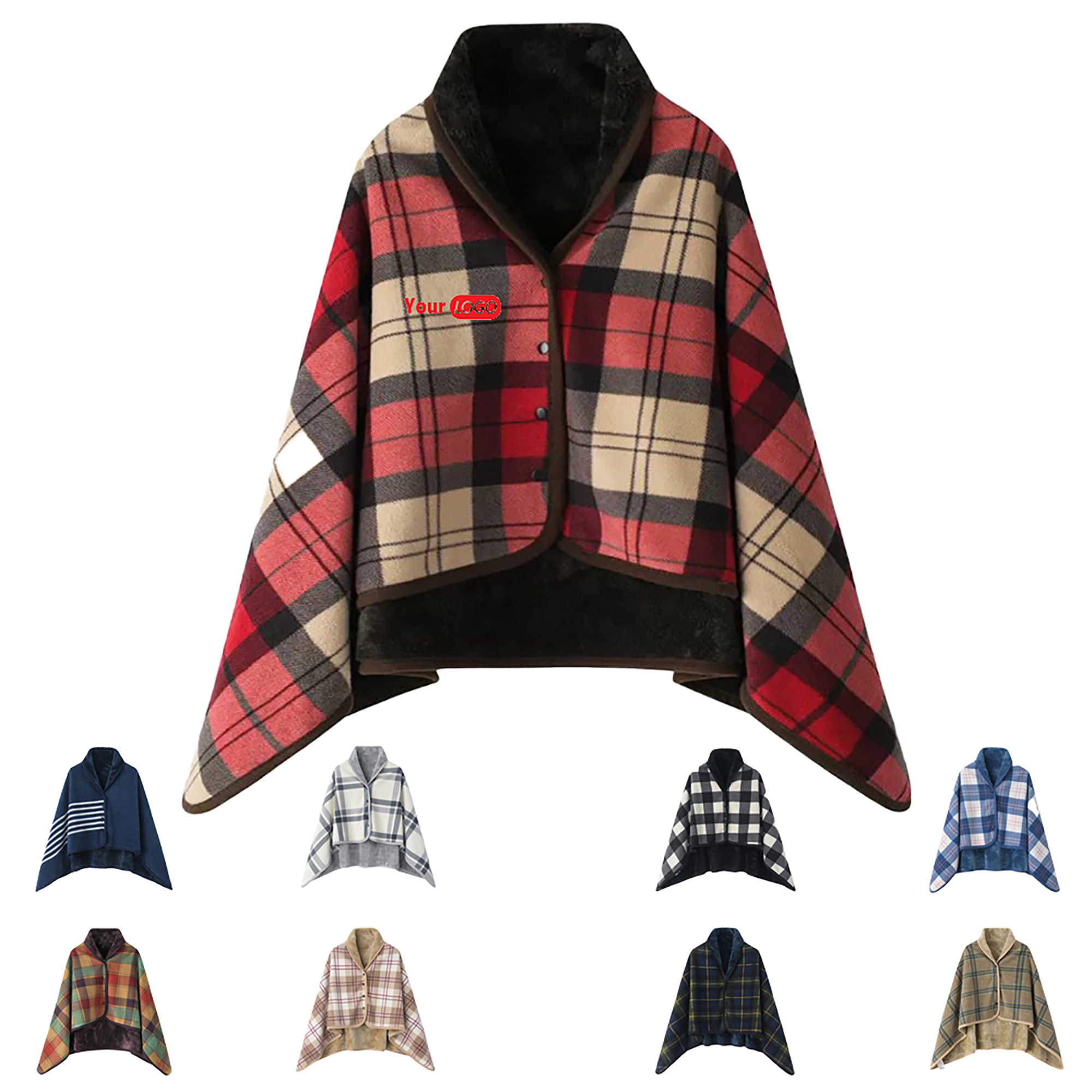 Cozy Fleece Shawl Blanket 2
