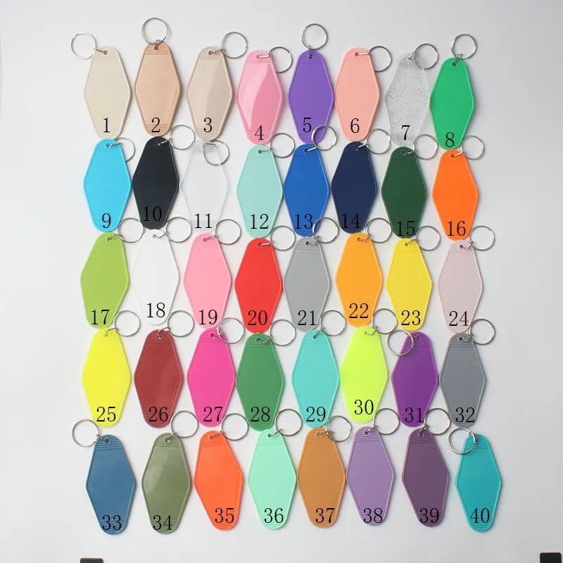 Old Style Motel Key Chains 10
