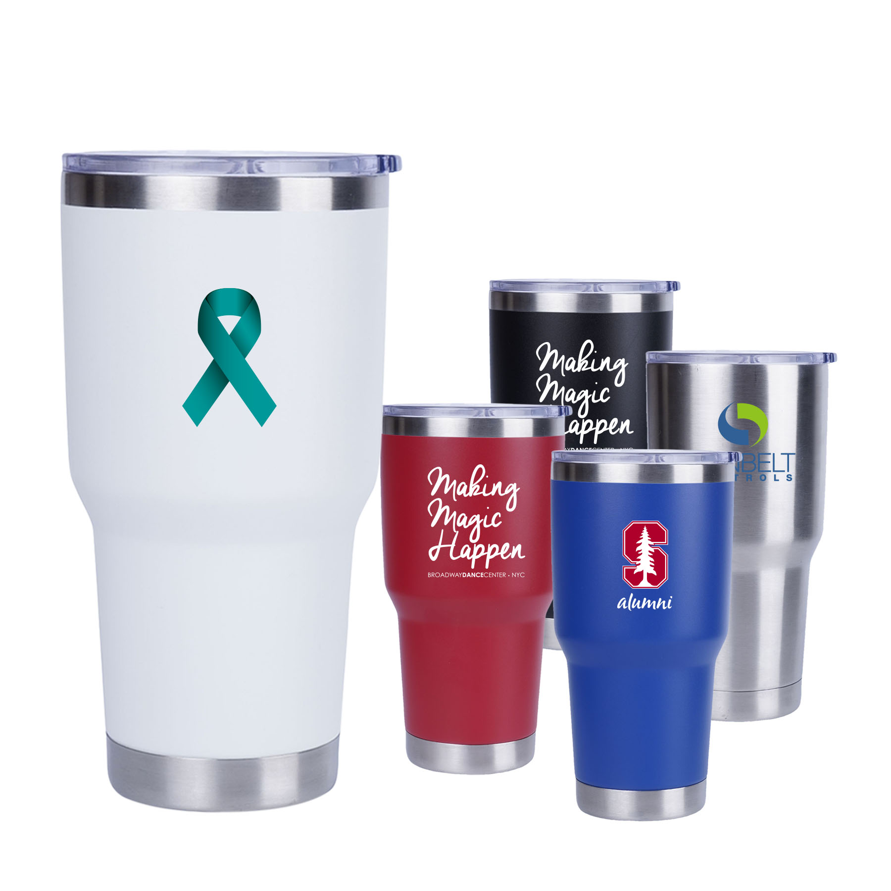 30 oz. Double Wall Stainless Steel Vacuum Tumbler Water Bottle 5
