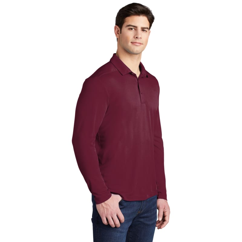 Sport-Tek Posi-UV Pro Long Sleeve Polo. 46