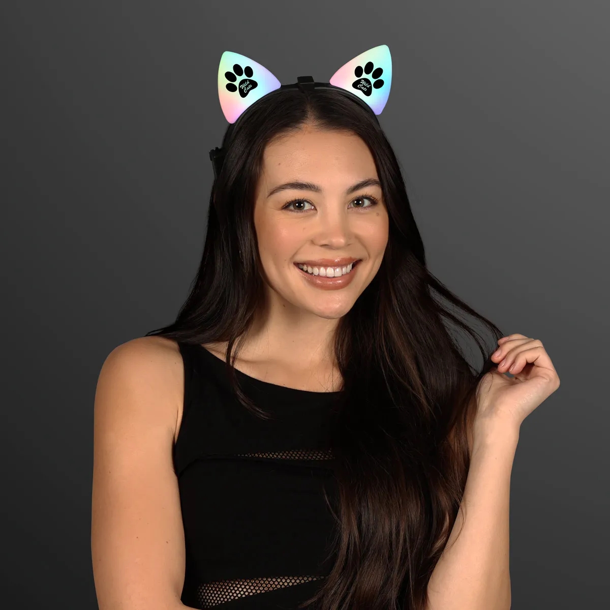 Blinking LED Cat Ears Headband 3