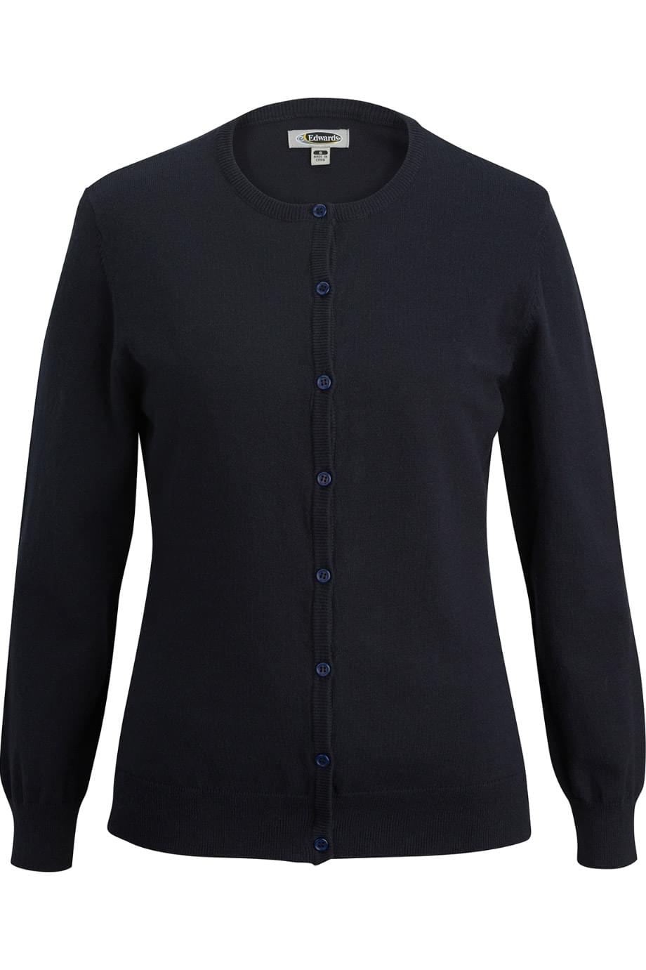 Tri Blend Ladies Jewel Neck Cardigan