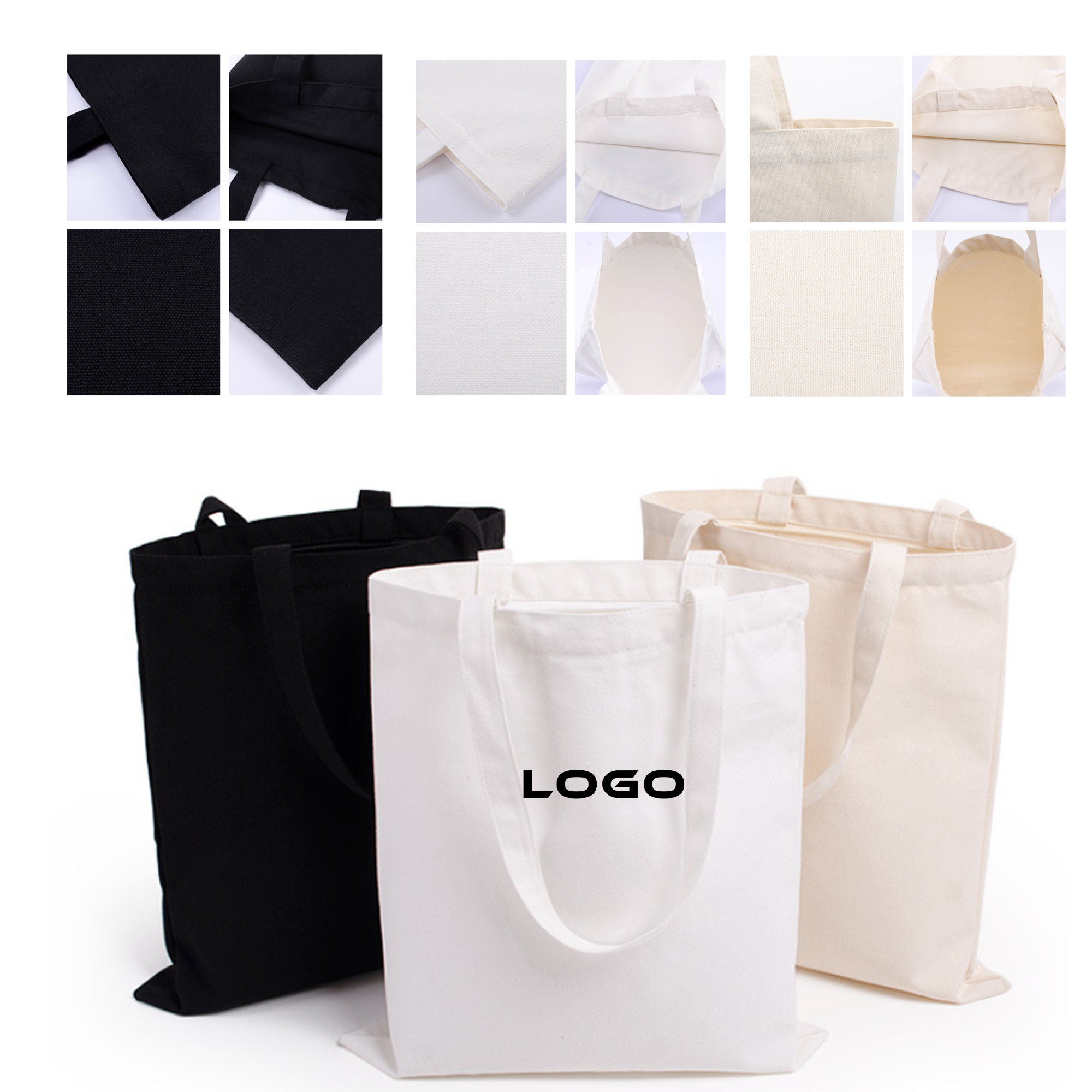 Single Shoulder Custom Canvas Shopping Bag 2