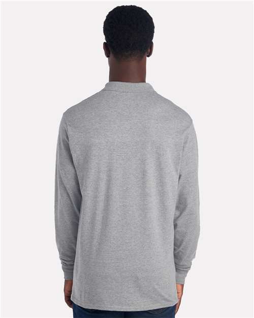 Men's Dri-Power® Long Sleeve Polo - 437LR 21
