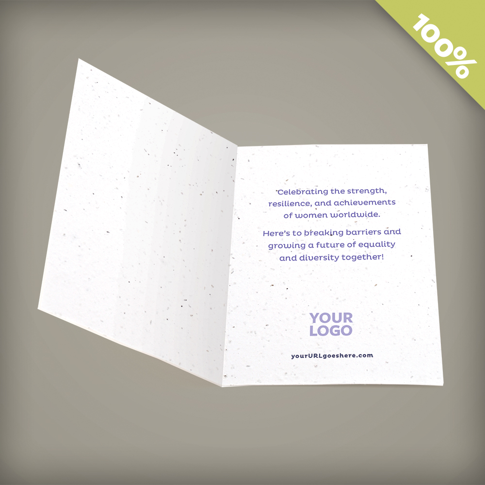 International Women's Day Plantable Greeting Cards 3