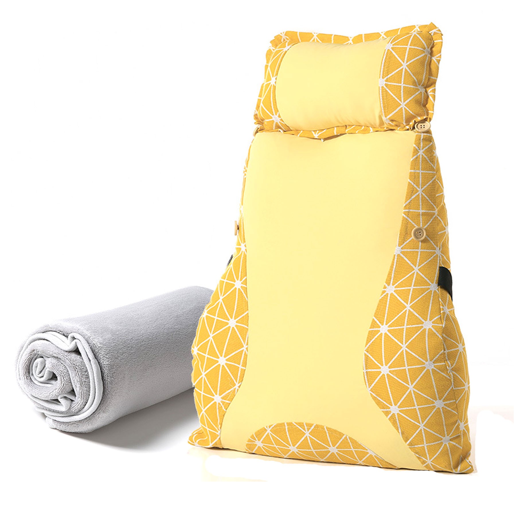 Office Lumbar Support Pillow With Blanket 4