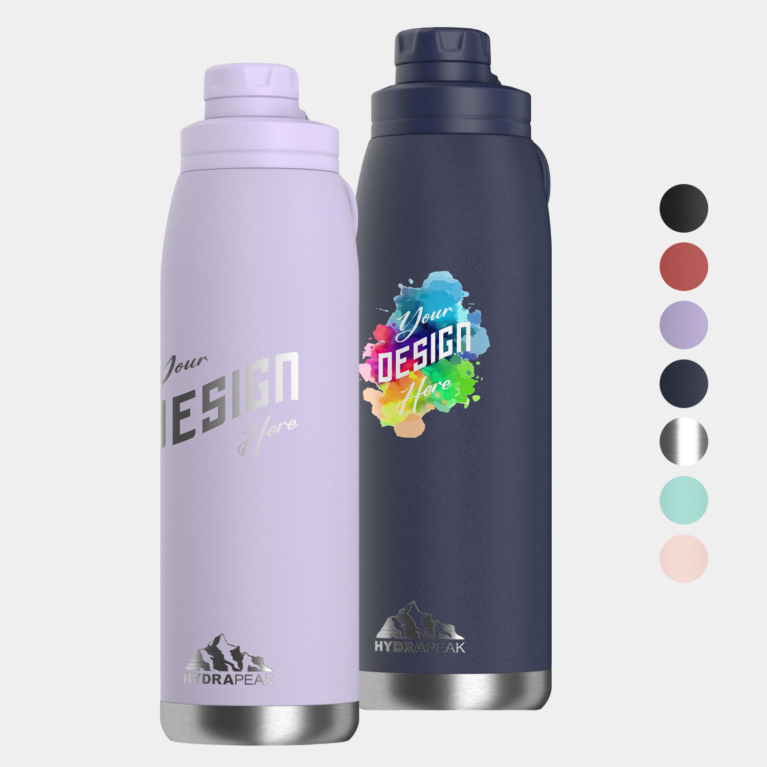 40 oz Hydrapeak® Stainless Steel Insulated Water Bottle, custom water bottle with logo imprint 2
