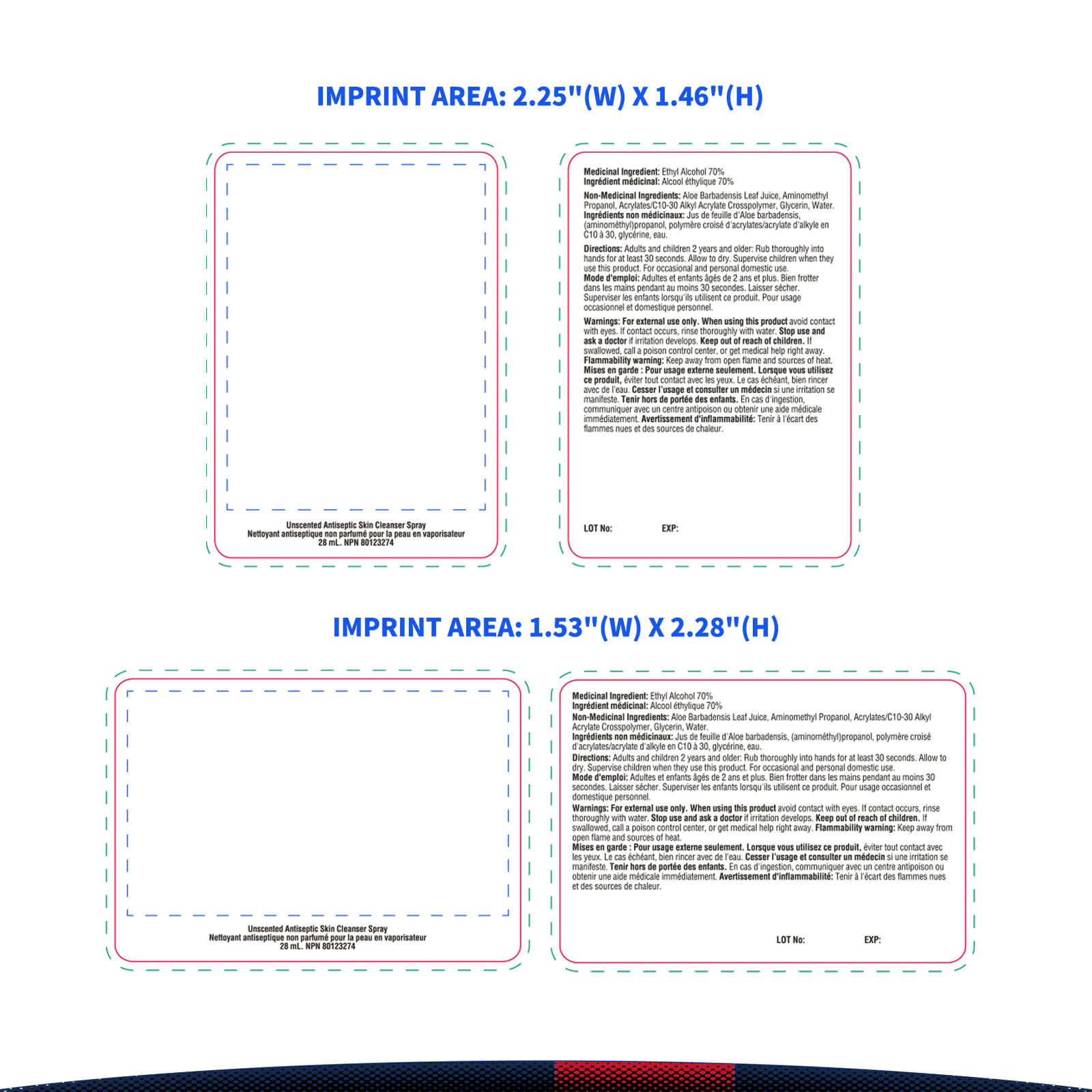 18 ML. Syntrel Credit Card Style Hand Sanitizer Spray 11