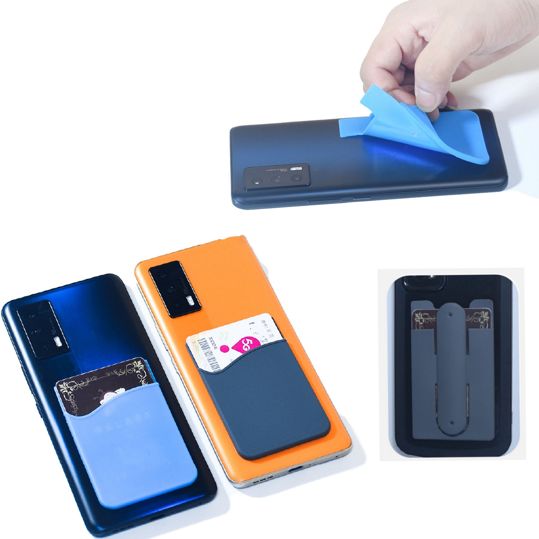Silicone Stick On Pocket Wallet 3