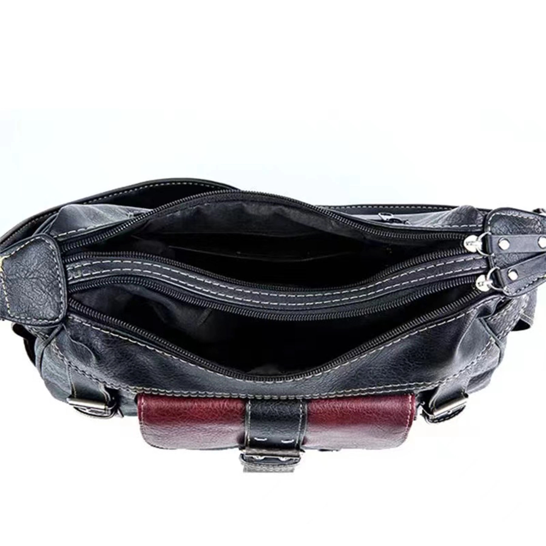 Pu Leather Large Capacity Crossbody Bag 10