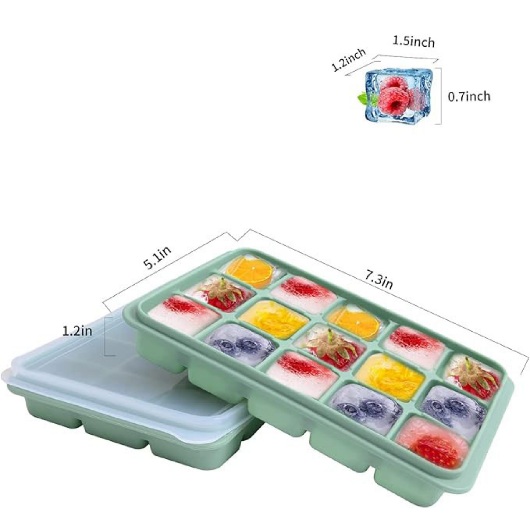 Trays Set Silicone Ice Cube Mold 2