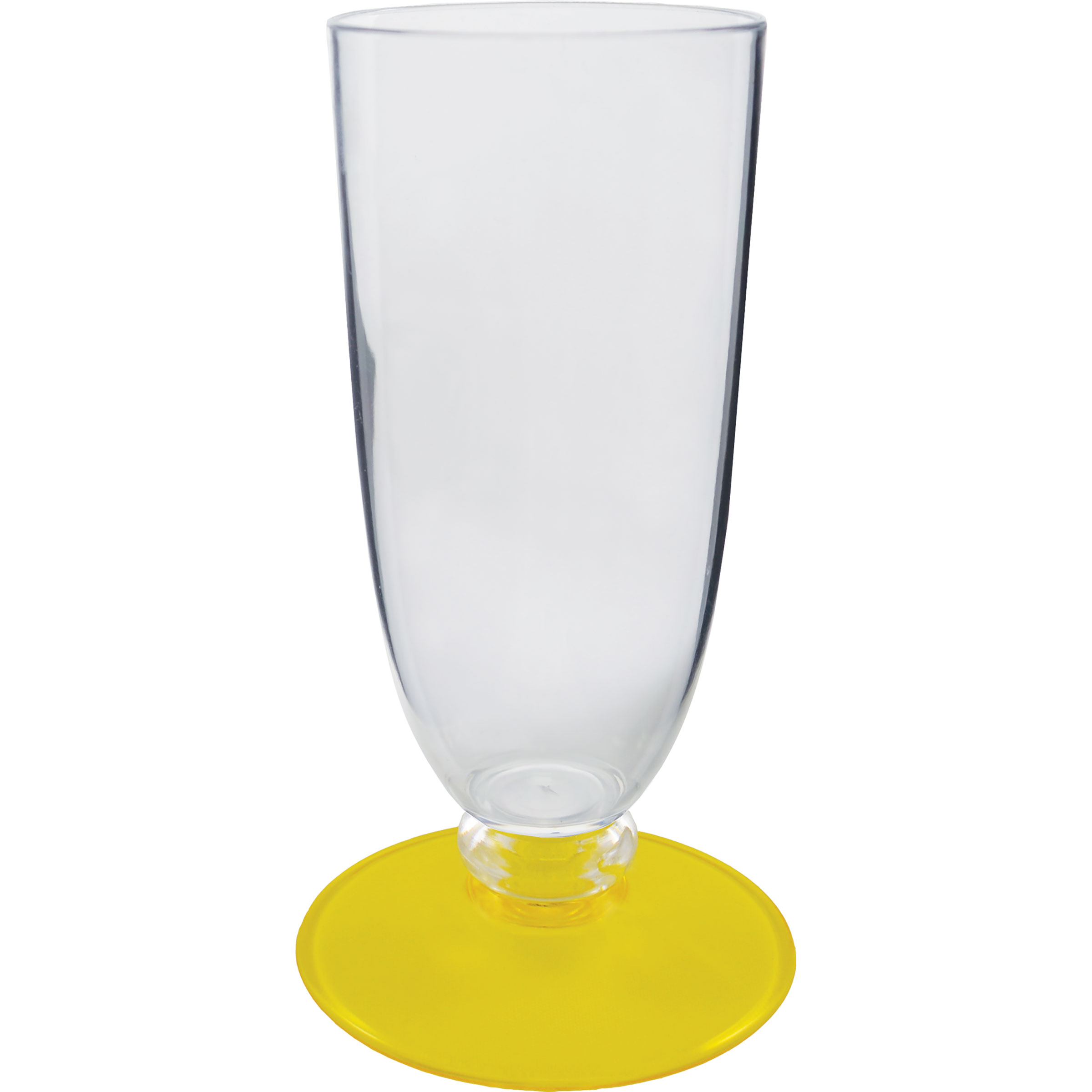 7oz Short Stem Plastic Champagne Flute with Your Choice of Base Color 6