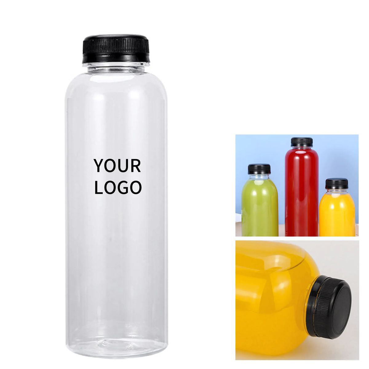 Clear Plastic Drum Bottle for Cold Drinks 3