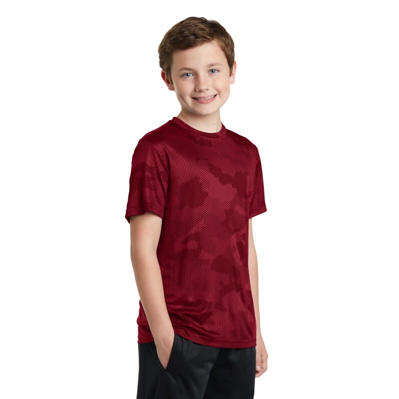 Sport-Tek Youth CamoHex Tee. 20