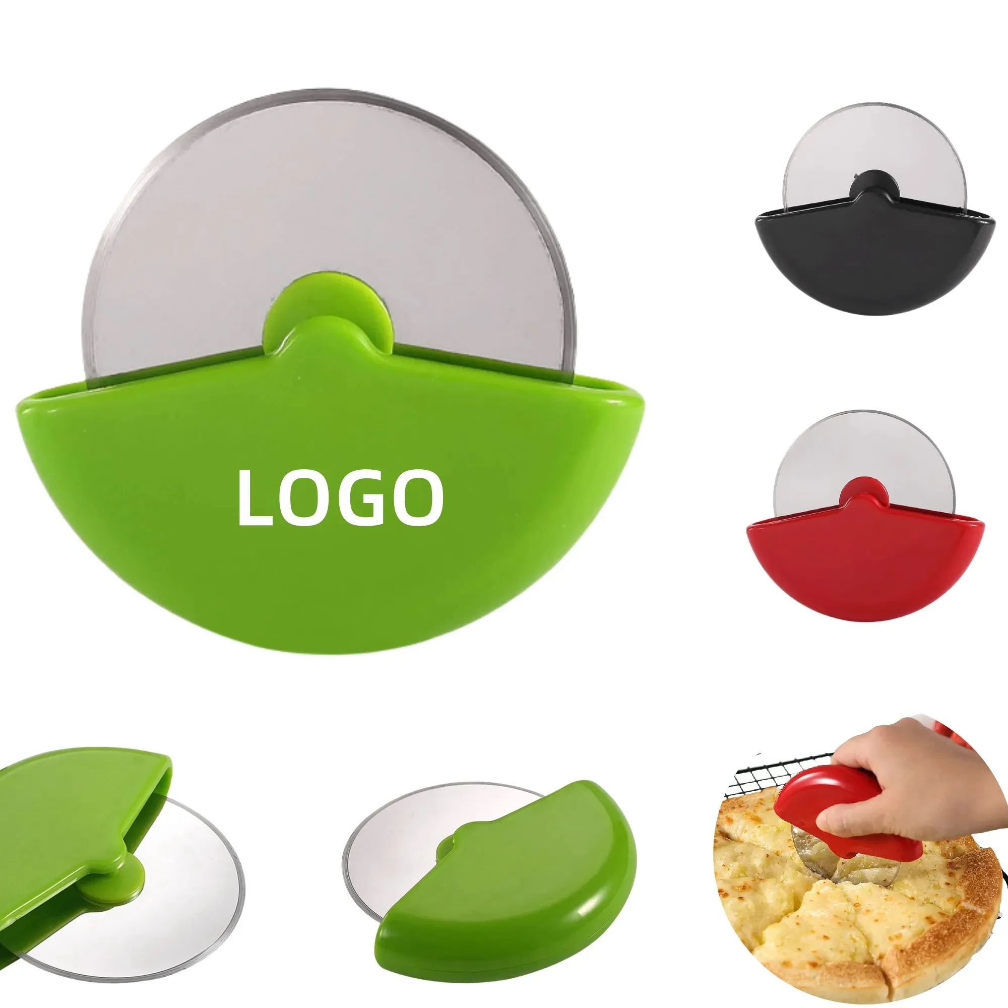Stainless Steel Rolling Pizza Cutter 4