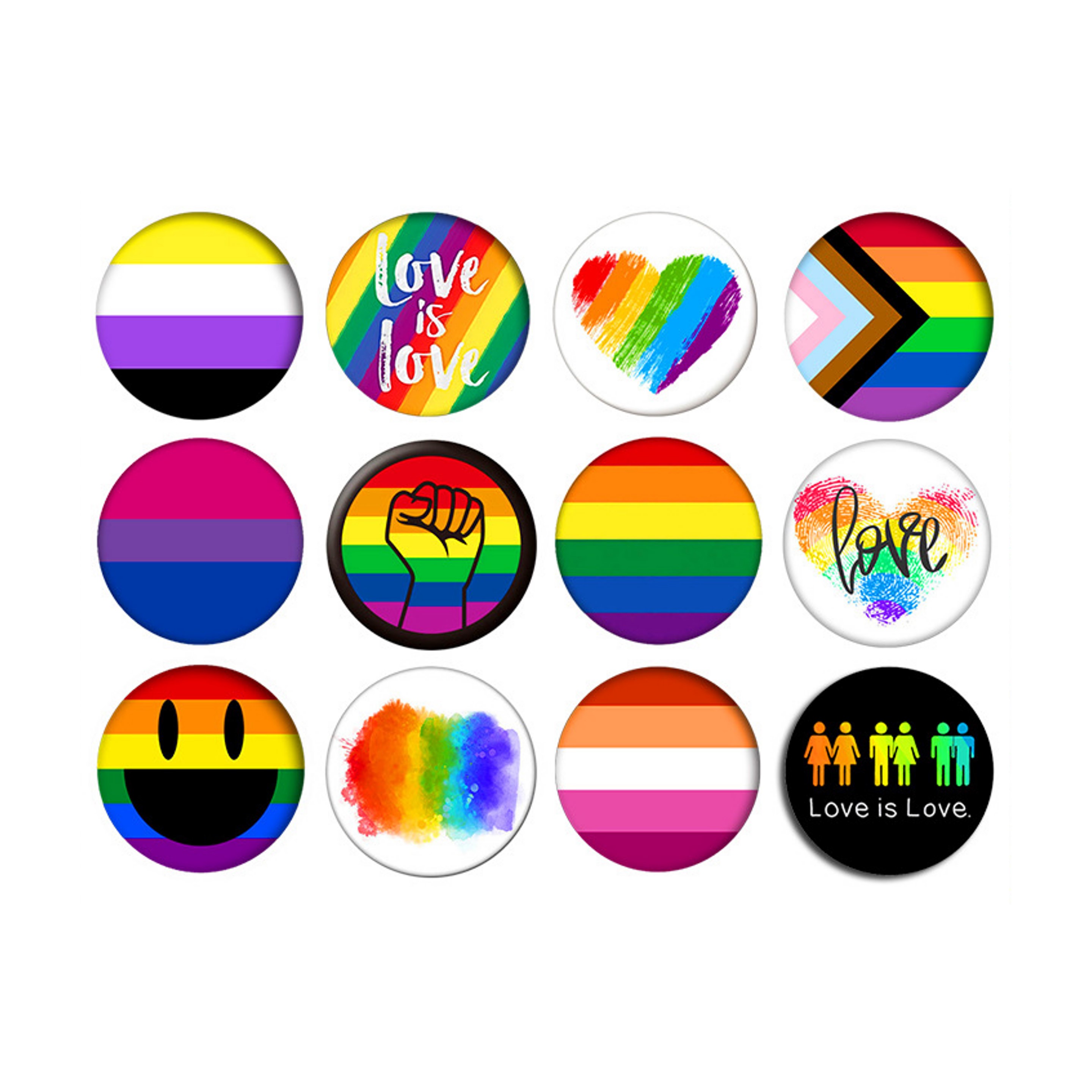 Custom Pride Round Button 7